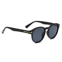 toms fords TF Retro leopard print circular sunglasses for men driving UV resistant TOM glasses for women taking photos sunglasses A15
