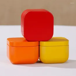 Storage Bottles Portable Solid-color Mini Tin Box Tea Sealed Jar Packing Jewellery Candy Small Can Coin Earring Headphones Case