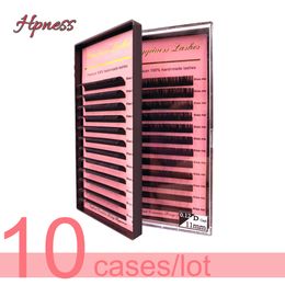 HPNESS 10 Trays/Lot Cashmere Volume Fans Lashes Eye Lashes Soft Korea Silk Volume Eyelash Extension Classic Lashes for Eyelash Salon