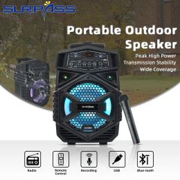 100W Powerful Bluetooth Speaker Trolley Battery Music Speaker Party Karaoke FM Radio Player Outdoor Portable Speaker with Wheels