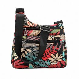 fi Carto Print Women Bag Female High Quality Light Nyl Cross Body Bag Multi Pockets Menger Bag for Women 47L0#