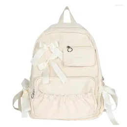 Backpack Cute Bow School Backpacks For Teenager Girls Lightweight Y2K College Student Travel Laptop Women Kawaii Shoulder Bags