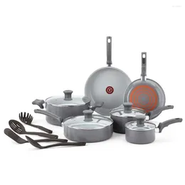 Cookware Sets Andralyn Fresh Ceramic Nonstick Set Recycled Aluminium 14 Piece Dishwasher Safe Non Stick