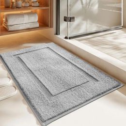 Bath Mats Durable Floor Mat - Comfortable And Stylish Waterproof For Bathroom Carpet Dark Grey 40 60cm