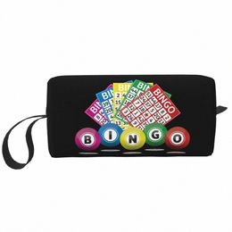 hot Game Bingo Cosmetic Bag Women Kawaii Big Capacity Makeup Case Beauty Storage Toiletry Bags L6sP#