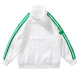 Jacket Baseball Bowling Three Bars Teenagers Stand Collar Casual Group Wholesale Original Factory 240328