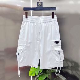 Prd Designer Short Prd Shorts Luxury Men's Shorts Summer Thin Loose Straight Multi-Pocket Men's Casual Pants Black White Sports Pants Hip Hop Triangle Short 467
