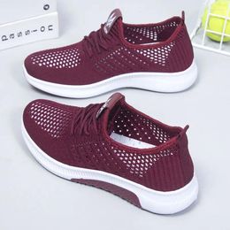 Casual Shoes 2024 Women Flat Fashion Breathable Mesh Vulcanized Sneakers Summer Ladies Boat Shoe Zapatos Para Mujer