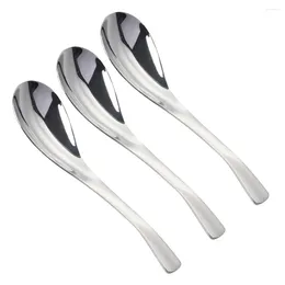 Spoons 3 Pcs Silverware Meal Spoon Kitchen Thickening Japanese-style Stainless Steel