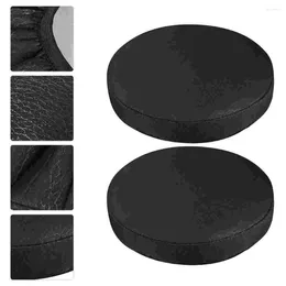 Chair Covers 2 Pcs Stool Cover Seat Protective Case Round Outdoor Cusions Pillow Elastic Rod