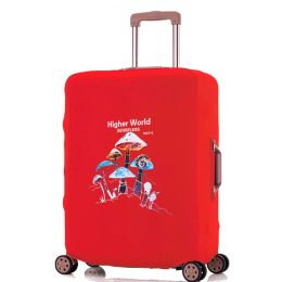 Travel Suitcase Dust Luggage Protective Elastic Luggage Cover for 18-28 Inch Trolley Case Mushroom Series Travel Accessories
