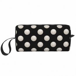 golf Ball Lover Makeup Bag for Women Travel Cosmetic Organizer Kawaii Funny Sport Golfer Storage Toiletry Bags B3IJ#