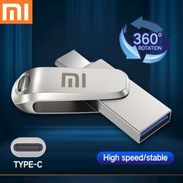 Xiaomi U Disc 2TB 3.0 Flash Drives High Speed Pendrive Metal 1TB 64GB Usb Drive Portable SSD Memoria Flash Disc TYPE-C Adapter