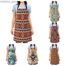 Aprons Aesthetic Women kitchen apron original Children Waterproof girl custom man waiter work apron oil proof mandala vintage Persia Y240401VBD9