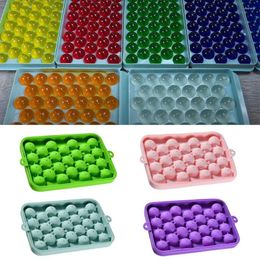 Baking Moulds 25 Ice Ball Mould Hockey Square Mini Maker Round Box Tray Kitchen Tools Cube With Cream Lid C G5G0