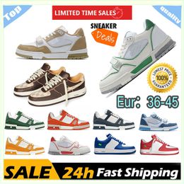 "Luxury brand casual shoe design Trainer Fashion leather lace-up Donkey brand suede White Pink Red Blue Green retro sneakers white suede