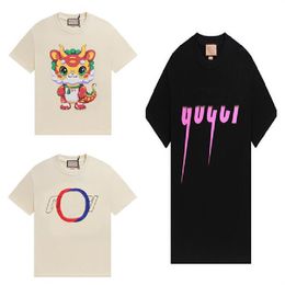 Designer Luxury Men's T-Shirt Summer Casual cartoon Short Sleeve Tshirt T Shirt High Quality Tees Tops for Mens Womens pink Letters Monogrammed Polo Shirts