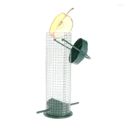 Other Bird Supplies Outdoor Feeder Metal Mesh Tube Feeders Hanging Suet Ball Fruit Feeding Tool For Outside Gift Watchers