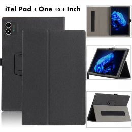 for iTel Pad 1 One 10.1 Inch Cover Flip Foldable Magnetic Leather Stand Full Body Protective Case With Hand Holder