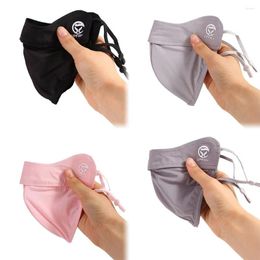 Scarves Eye Protection Hiking For Women Sunscreen Veil Outdoor Face Mask Silk Cover Scarf Gini