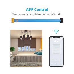 Tuya Smart WiFi Roller Shade Motor Electric Engine For 37mm Tube Alexa Google Home Voice Control Zemismart Curtain Motor