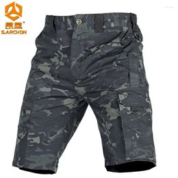 Men's Shorts Outdoor Tactical Men Waterproof Multi Pocket Casual Pants Hiking Camping Hunting Training Male Wear-resisting