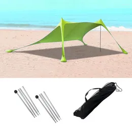 Tents And Shelters Uv Protection Canopy Beach Tent Outdoor Sun Shelter With Waterproof Uv-proof Awning Easy Installation For