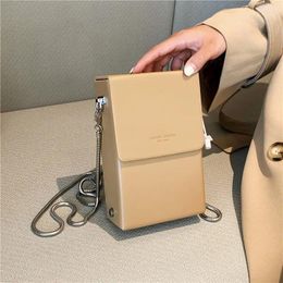 Evening Bags Mini Clamshell Bag Fashion Simple Mobile Luxury Designer Shoulder Chain Messenger Women's Purse And Handbag