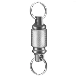Hooks Titanium Quick Release Keychain Detachable Key Ring Pull Apart Holder Accessory For Bag/Purse/Belt