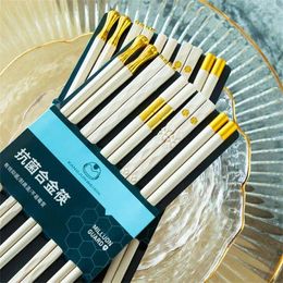 Chopsticks Reusable Five-Color Dining Sushi Multi Colour Chop Sticks Household Tableware