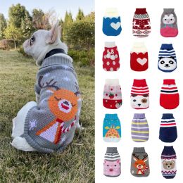 Sweaters Winter Clothes for Small Dogs Knitted Turtleneck York Dog Christmas Sweater Chihuahua Puppy Jumper Dachshund Sphinx Cat Jacket