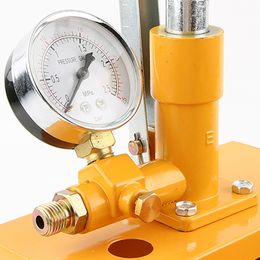 Aluminum 2.5MPa 25KG Water Pressure Tester Manual Hydraulic Test Pump Machine with G1/2" Hose Pressure Test Pump Power Tool
