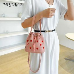 Totes Shoulder Bag Love Heart Embroidered Crossbody Bags Fashion Casual Handbag Female Shopping
