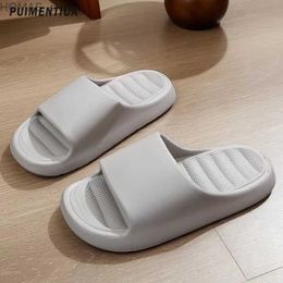 home shoes Men Soft Home Slippers Couple Summer Indoor Bathroom Non-Slip Slippers Sandals Hotel Solid Colour Men Women Flip Flops Flat Shoes Y240401