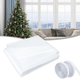 Window Stickers Insulation Kit Heat Film Warm In Winter Cuttable Adjustable Transparent Plastic For