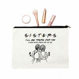 friends Sisters Mother I'll Be There for You Comestic Bags Birthday Wedding Christmas Graduati Gift Makeup Bag Friend Bestie 18uC#