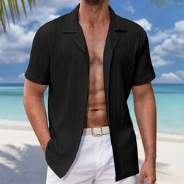 Men's Pants Cotton And Linen Outdoor Daily Solid Colour Drawstring Mens Short Sleeve Collar Shirts Long Men Loose