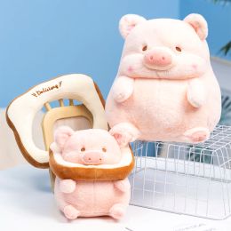 Lulu Pig Bread Plush Kawaii Toy Anime Plushie Doll Cute Stuffed Soft Toast Animal Peluche For Children Girlfriend Birthday Gift