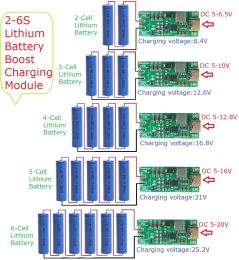 DD24CRTB DC 21V 5S Type-c Multi-cell Step-up Boost Charger Module for 7.4V 11.1V 14.8V 18.5V 22.2V 18650 Battery Pack
