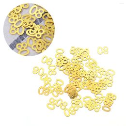 Party Decoration 1200 Pcs Sequins Happy Birthday Decorations 80 Anniversary Number Confetti For