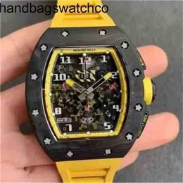 VS Factory Miers Ricas Watch Swiss Movement Automatic Rubber strap Richaer Mileres Date Zun Rm035 Skull Rm6702 TouILEF