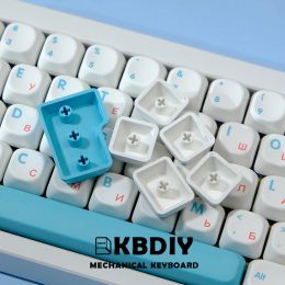 KBDiy PBT Sushi Keycap KOA Profile Japanese Korean Keycaps ISO 7u MAC White 138 Keys Caps for GMK67 Mechanical Game Keyboards
