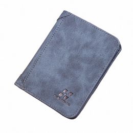 fi Men PU Leather Billfold Slim Hipster Cowhide Credit Card/ID Holders Inserts Coin Purses Luxury Busin Foldable Wallet 60qH#