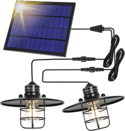Depuley Hanging Solar Lights IP65 Waterproof 2W Solar Pendant Light for Outdoor Indoor Garden Camping