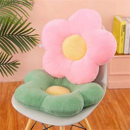 Pillow Case Soft padded floral circular fabric office chair with soft cushion soft cushioned sofa bedroom floor thick in winter Y240407