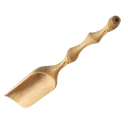 Tea Scoops Spoon House Accessories Bamboo Scoop Practical Teaspoons Carved Mini