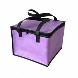 waterproof Insulated Bag Cooler Bag Insulati Folding Picnic Portable Ice Pack Food Thermal Bag Food Delivery Pizza hot U1Zi#