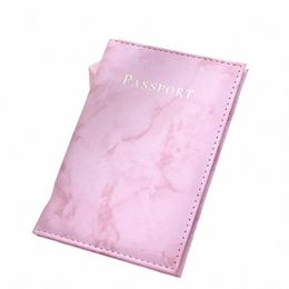 cute Pink Letter PU Leather Passport Cases Women Travel Passport Protecti Package Document Passport Holder ID Card Wallets Q2h2#