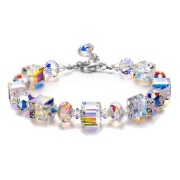 designer jewlery elemental crystals bracelet for women personality love heart bangle bracelet valentines day gifts