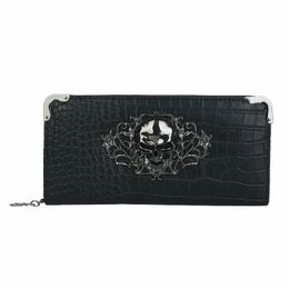 wallet for Men Stylish and Spooky Skull Men's Wallets with Multiple Compartments for Organising Your C and Cards F6Zc#